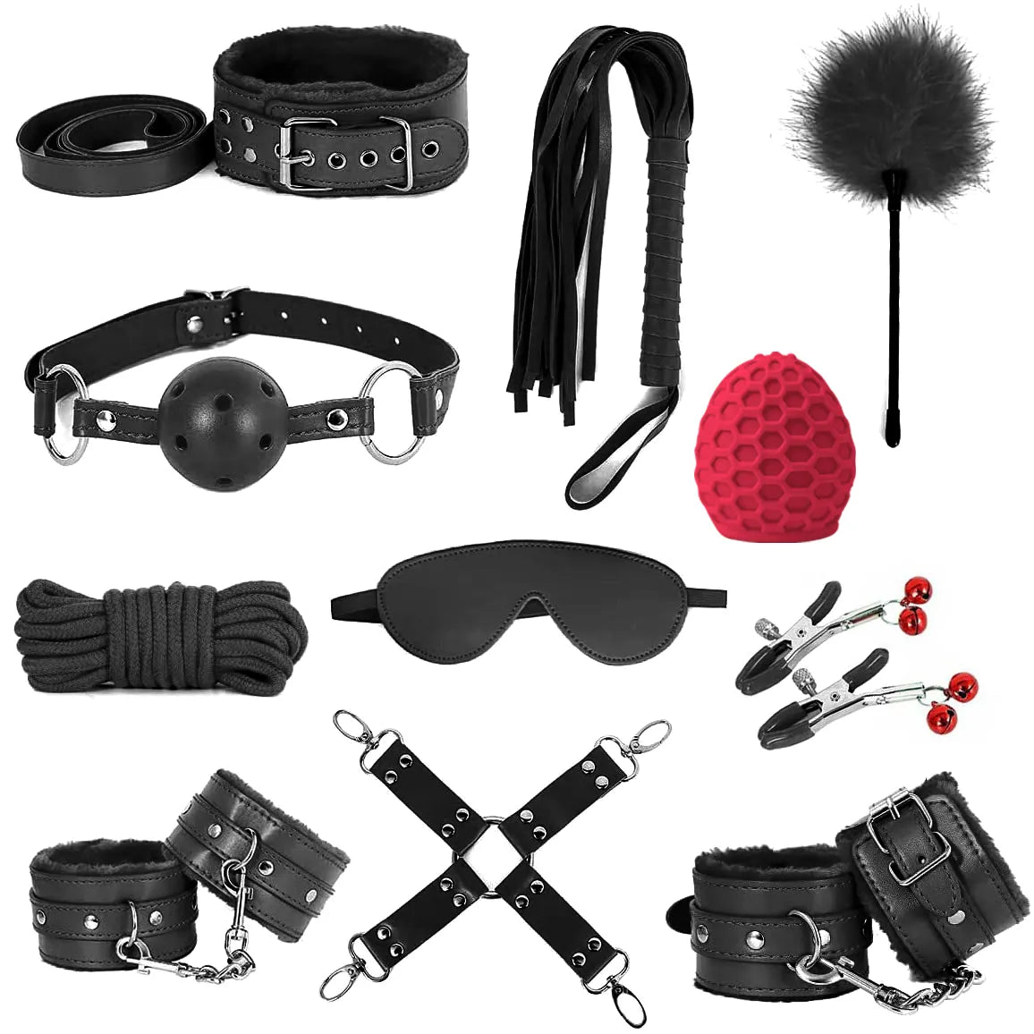 Datecapades Sexy 11 Piece BDSM Starter Kit