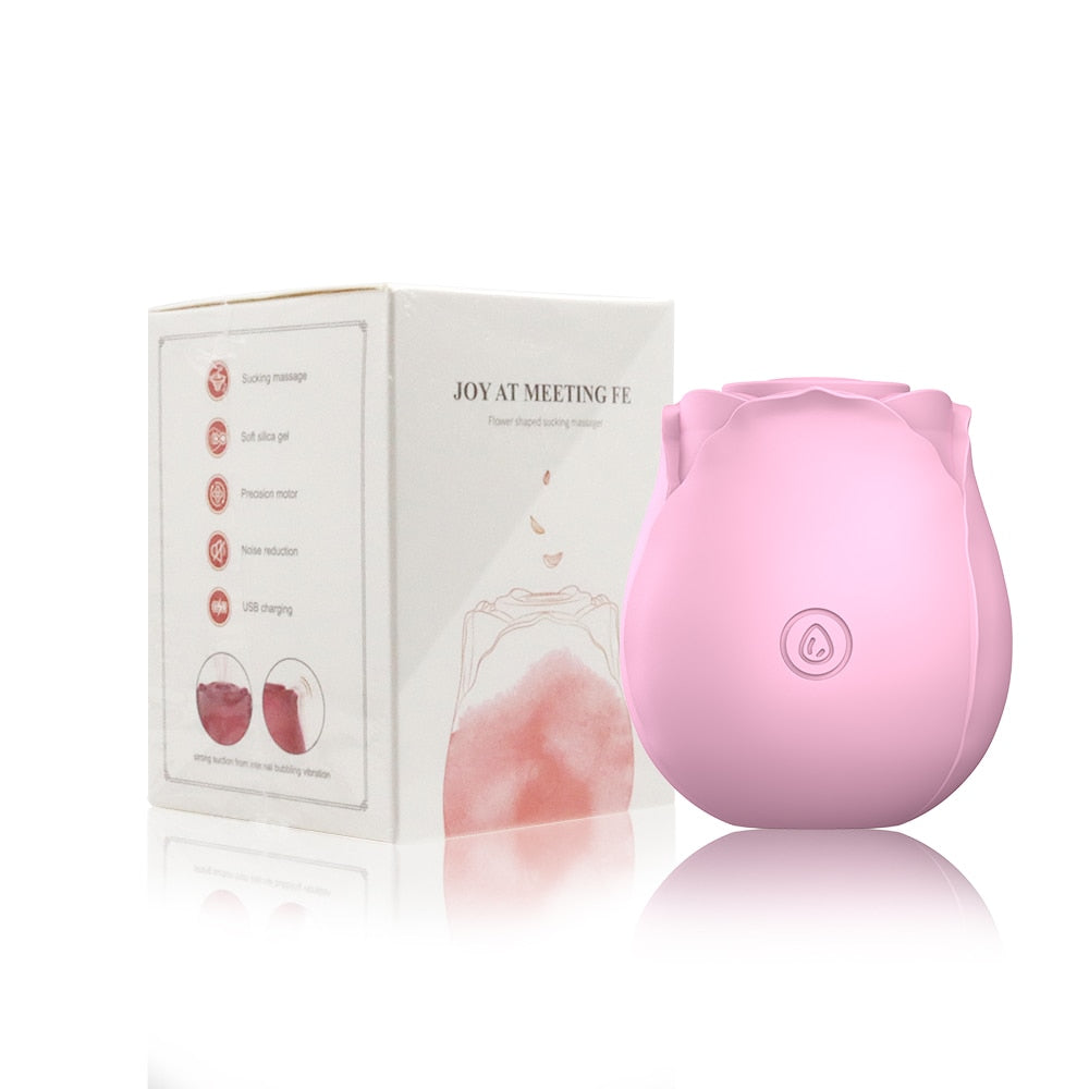 Datecapades Rose Clitoral Vibrator in Pink.
