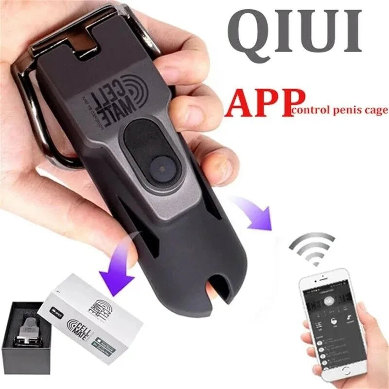 Datecapades Cellmate Chastity Belt for Men with App Remote Control and Electric Shock