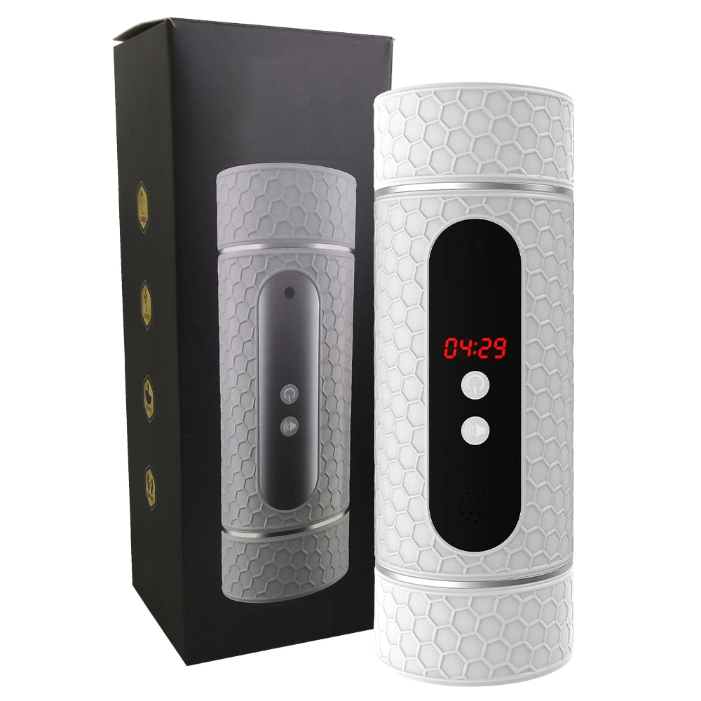 Adult Men Toy. Datecapades Automatic Male Masturbator w/ Moaning Noises in White.