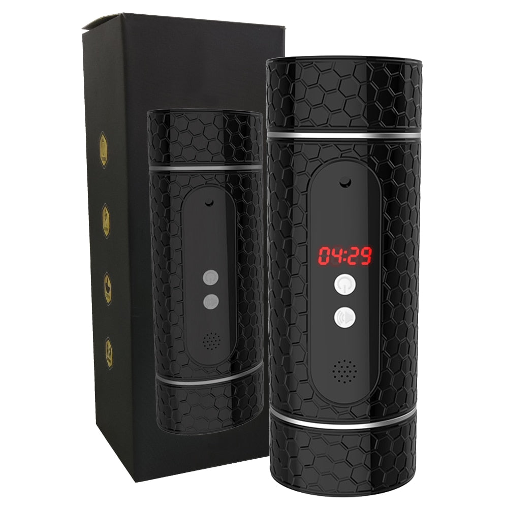 Adult Men Toy. Datecapades Automatic Male Masturbator w/ Moaning Noises in Black.