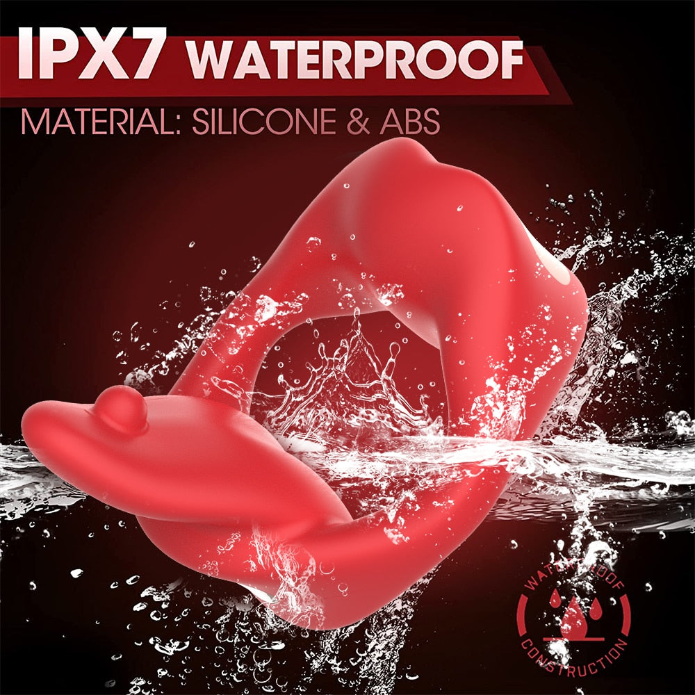 Datecapades "Ball Licker" Penis Ring with APP Remote Control is Waterproof.