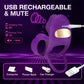 Datecapades 3-in-1 Rose Penis Ring Vibrator with Remote for Couples