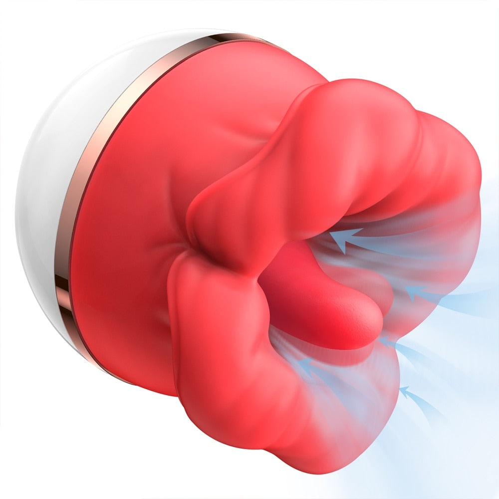 Datecapades Big Mouth Licking Machine in Red