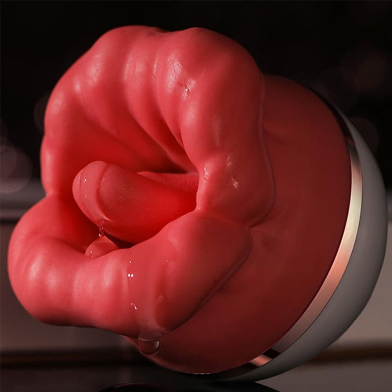 Datecapades Big Mouth Licking Machine in Red