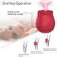 Datecapades Rose Clitoral Vibrator in Red.