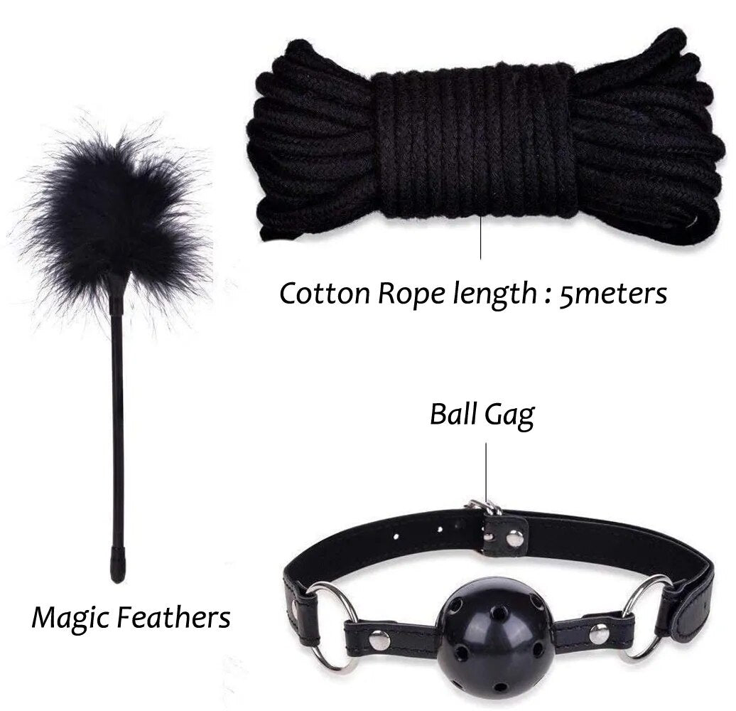 Datecapades Sexy 11 Piece BDSM Starter Kit