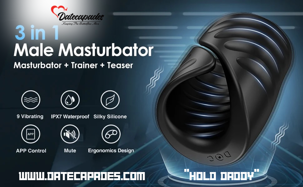 Datecapades "Hold Daddy" Penis Bluetooth Vibrator.
