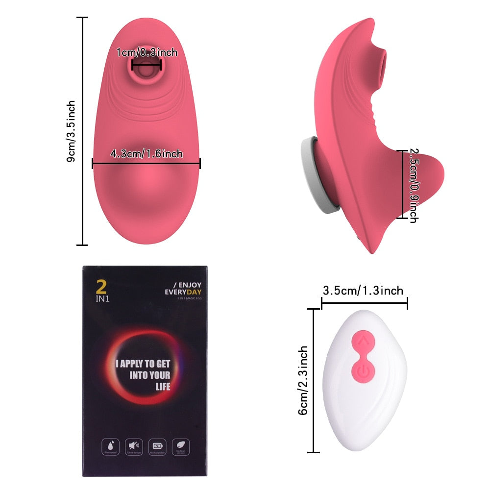 Datecapades "Viral" Clitoris Sucking Vibrating Panties with Remote Control Datecapades "Viral" Clitoris Sucking Vibrating Panties with Remote Control