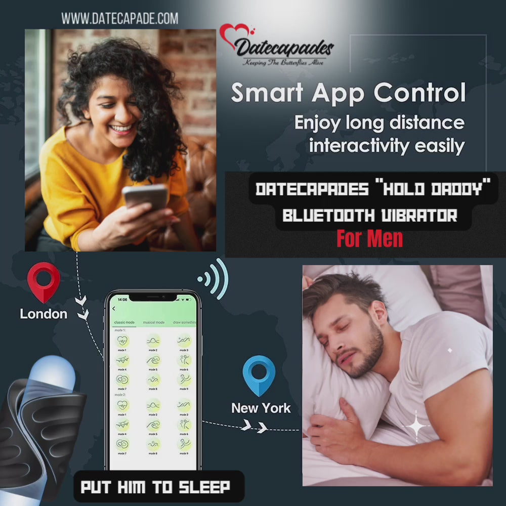 Datecapades "Hold Daddy" Penis Bluetooth Vibrator